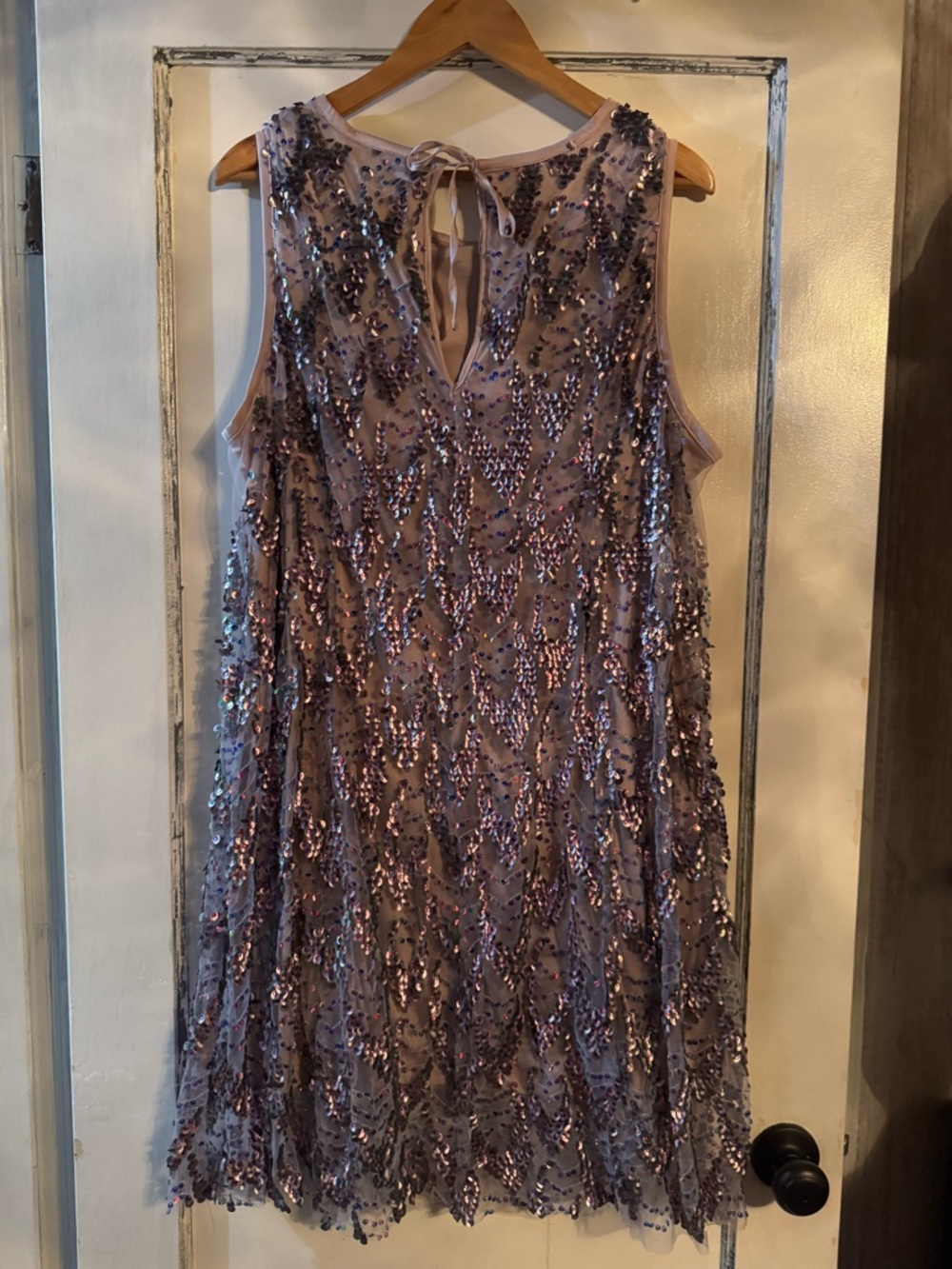 torrid Mauve Sequin Swing Mini Dress